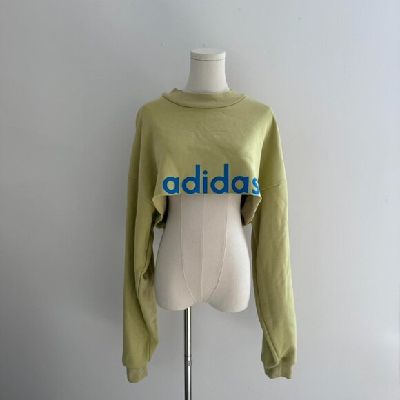 Adidas X Fear Of God  Essentials Cropped Crewneck Sweatshirt | Women’s Size M - Picture 1 of 4